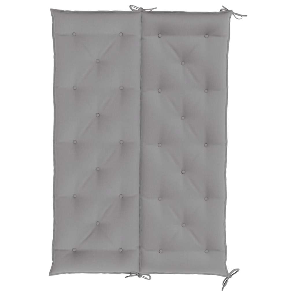 Cuscini per Panca 2 pz Grigi 150x50x7 cm in Tessuto Oxford