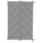 Cuscini per Panca 2 pz Grigi 150x50x7 cm in Tessuto Oxford