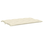 Cuscini Panca Giardino 2pz Bianco Crema 150x50x7 Tessuto Oxford
