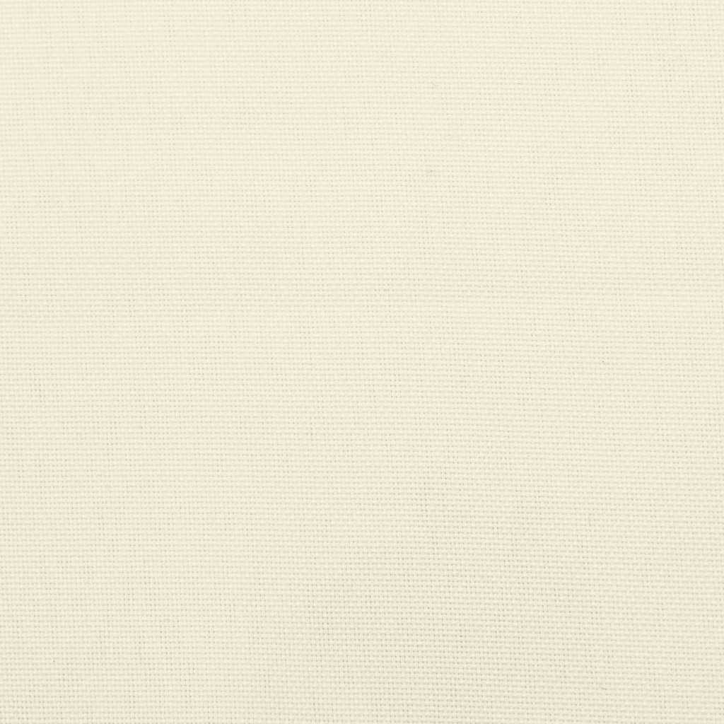Cuscini Panca Giardino 2pz Bianco Crema 150x50x7 Tessuto Oxford