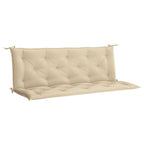 Cuscini Panca da Giardino 2pz Beige 150x50x7 cm Tessuto Oxford