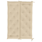 Cuscini Panca da Giardino 2pz Beige 150x50x7 cm Tessuto Oxford