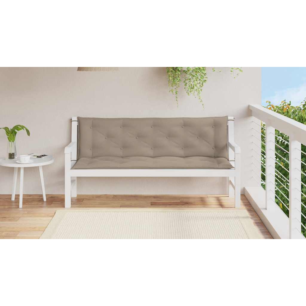 Cuscino per Panca Beige 150x(50+50)x7cm in Tessuto Oxford