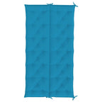 Cuscini per Panca 2 pz Azzurri 200x50x7 cm in Tessuto Oxford