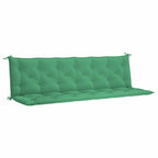 Cuscini per Panca 2 pz Verdi 200x50x7 cm in Tessuto Oxford