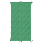 Cuscini per Panca 2 pz Verdi 200x50x7 cm in Tessuto Oxford