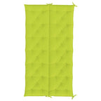 Cuscino per Panca Verde Intenso 200x(50+50)x7 cm Tessuto Oxford