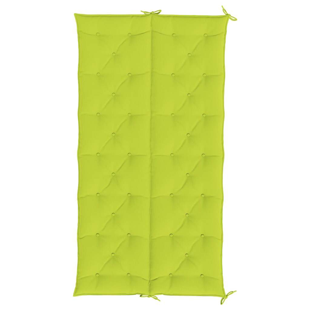Cuscino per Panca Verde Intenso 200x(50+50)x7 cm Tessuto Oxford