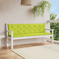 Cuscino per Panca Verde Intenso 200x(50+50)x7 cm Tessuto Oxford