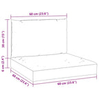 Cuscini per Pallet 2 pz Azzurro in Tessuto Oxford