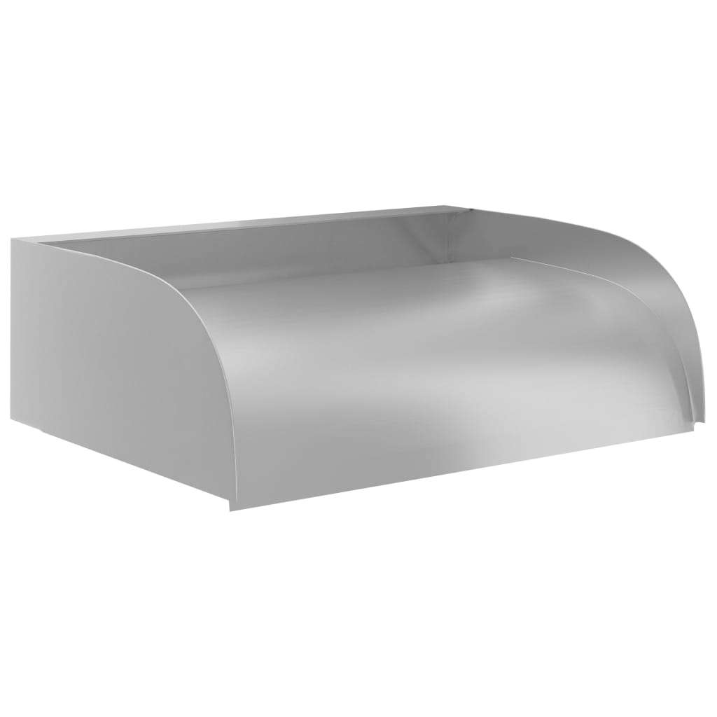 Cascata per Laghetto e Piscina 45x34x14 cm Acciaio Inox 304