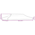 Tetto per Tendone per Feste 6x3 m Grigio Talpa 270 g/m²