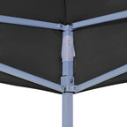 Tetto per Tendone per Feste 2x2 m Nero 270 g/m²