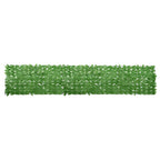 Paravento da Balcone con Foglie Verdi 400x75 cm