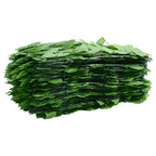 Paravento da Balcone con Foglie Verdi 400x100 cm