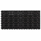 Piastrella per Decking 6 pcs Marrone Scuro 60 x 30 cm WPC