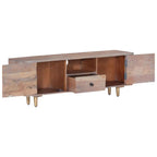 Mobile Porta TV 118x30x40 cm in Legno Massello di Acacia