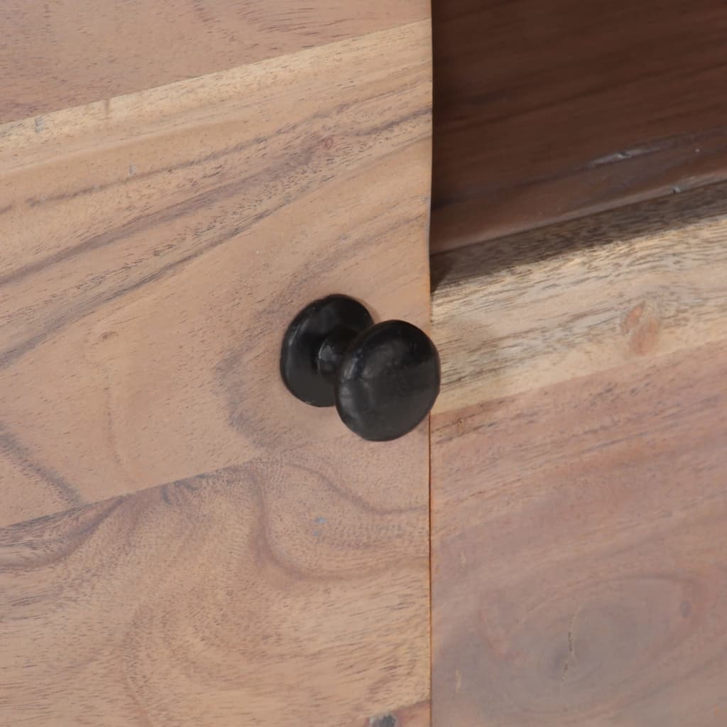 Mobile Porta TV 118x30x40 cm in Legno Massello di Acacia