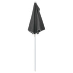 Ombrellone Semicircolare con Palo 180x90 cm Antracite