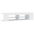 Mobile Porta TV con Luci LED Bianco 135x39x30 cm
