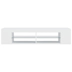 Mobile Porta TV con Luci LED Bianco 135x39x30 cm