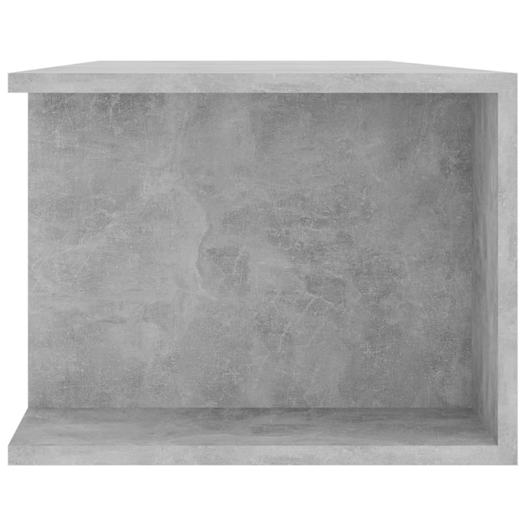 Mobile Porta TV con Luci LED Grigio Cemento 135x39x30 cm