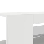 Mobile Porta TV con Luci LED Bianco 90x39x30 cm