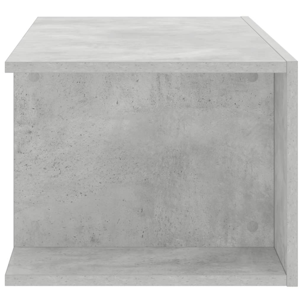 Mobile Porta TV con Luci LED Grigio Cemento 90x39x30 cm