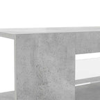 Mobile Porta TV con Luci LED Grigio Cemento 90x39x30 cm