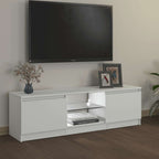Mobile Porta TV con Luci LED Bianco 120x30x36 cm