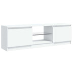 Mobile Porta TV con Luci LED Bianco 120x30x36 cm