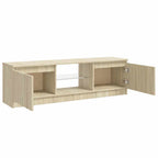 Mobile Porta TV con Luci LED Rovere Sonoma 120x30x36 cm