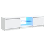 Mobile Porta TV con Luci LED Bianco 140x40x36 cm