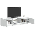 Mobile Porta TV con Luci LED Bianco 140x40x36 cm