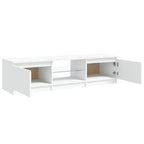 Mobile Porta TV con Luci LED Bianco 140x40x36 cm