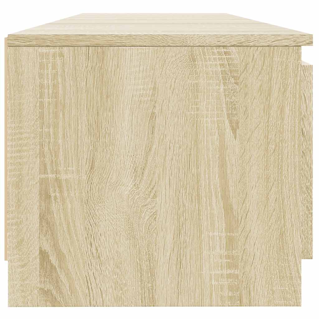 Mobile Porta TV con Luci LED Rovere Sonoma 140x40x36 cm