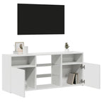 Mobile Porta TV con Luci LED Bianco 120x30x50 cm
