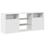 Mobile Porta TV con Luci LED Bianco 120x30x50 cm