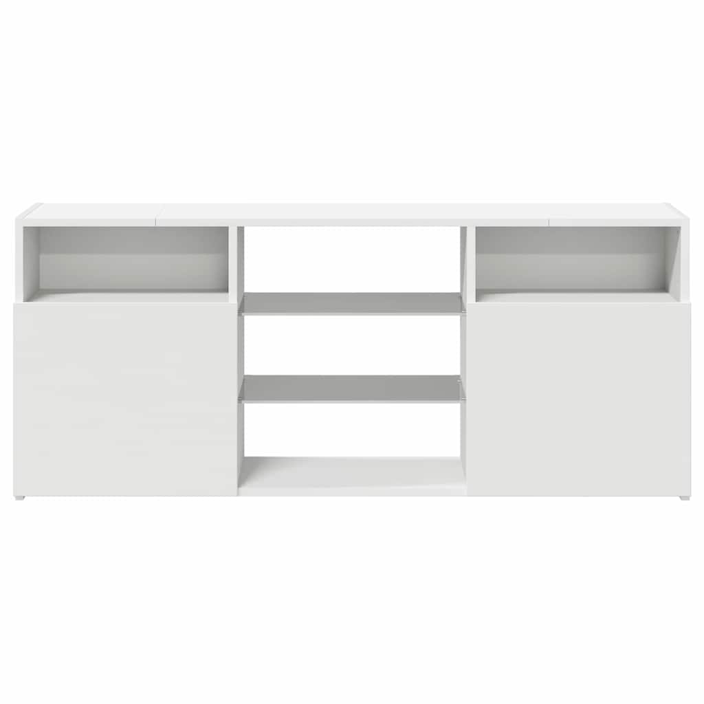 Mobile Porta TV con Luci LED Bianco 120x30x50 cm