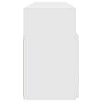 Mobile Porta TV con Luci LED Bianco 120x30x50 cm