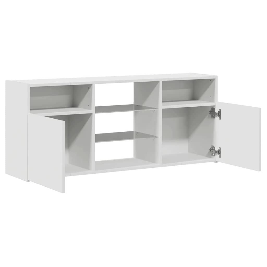 Mobile Porta TV con Luci LED Bianco 120x30x50 cm