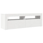 Mobile Porta TV con Luci LED Bianco 120x35x40 cm