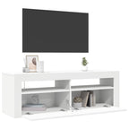 Mobile Porta TV con Luci LED Bianco 120x35x40 cm