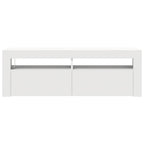 Mobile Porta TV con Luci LED Bianco 120x35x40 cm