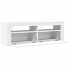 Mobile Porta TV con Luci LED Bianco 120x35x40 cm