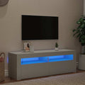 Mobile Porta TV con Luci LED Bianco 120x35x40 cm
