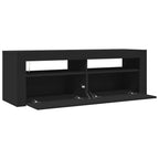 Mobile Porta TV con Luci LED Nero 120x35x40 cm
