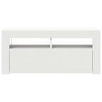Mobile Porta TV con Luci LED Bianco 90x35x40 cm