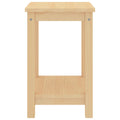 Comodino Naturale 35x30x47 cm in Legno Massello di Pino