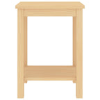 Comodino Naturale 35x30x47 cm in Legno Massello di Pino